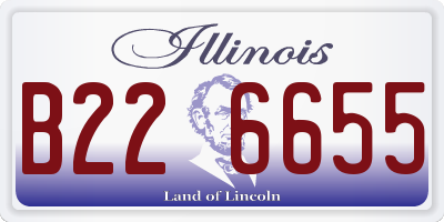 IL license plate B226655