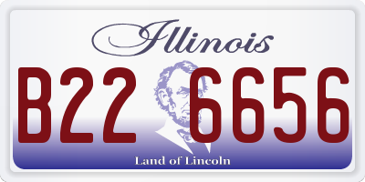 IL license plate B226656