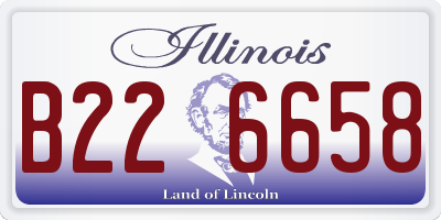 IL license plate B226658