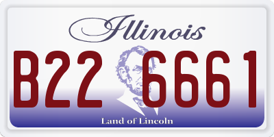 IL license plate B226661