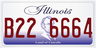 IL license plate B226664