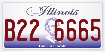 IL license plate B226665