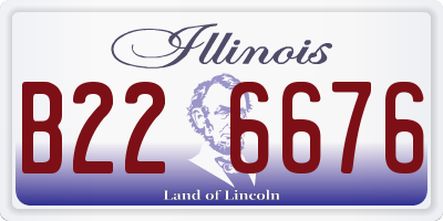 IL license plate B226676