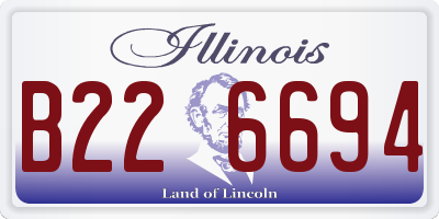 IL license plate B226694