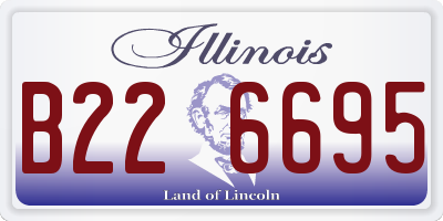 IL license plate B226695