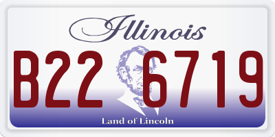 IL license plate B226719