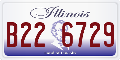 IL license plate B226729