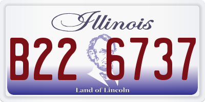 IL license plate B226737