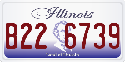 IL license plate B226739