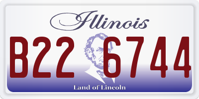 IL license plate B226744