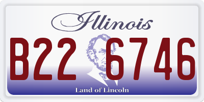 IL license plate B226746
