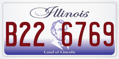 IL license plate B226769