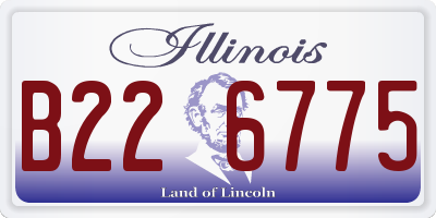 IL license plate B226775