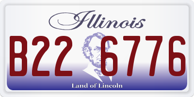 IL license plate B226776