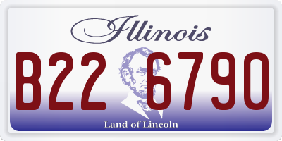 IL license plate B226790