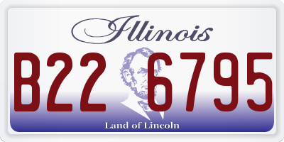 IL license plate B226795