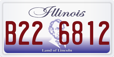 IL license plate B226812