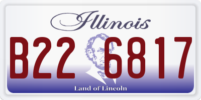 IL license plate B226817