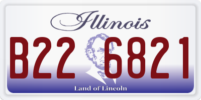 IL license plate B226821