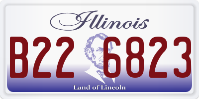 IL license plate B226823
