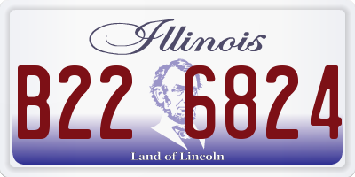 IL license plate B226824