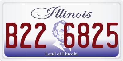 IL license plate B226825