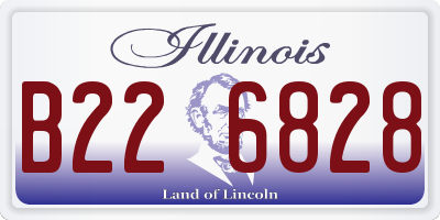 IL license plate B226828
