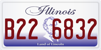 IL license plate B226832