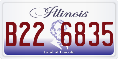 IL license plate B226835