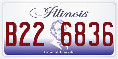 IL license plate B226836