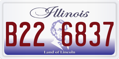 IL license plate B226837