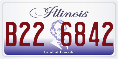IL license plate B226842