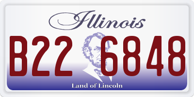 IL license plate B226848