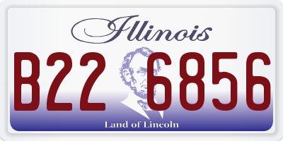 IL license plate B226856