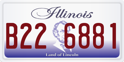 IL license plate B226881