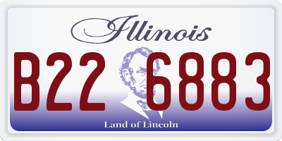IL license plate B226883