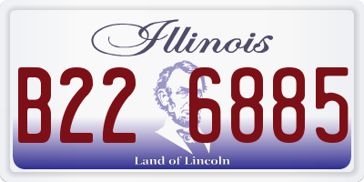 IL license plate B226885