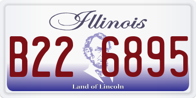 IL license plate B226895