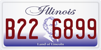 IL license plate B226899