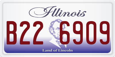 IL license plate B226909