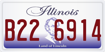 IL license plate B226914