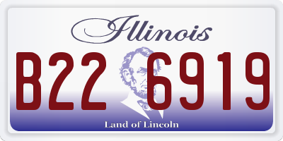 IL license plate B226919