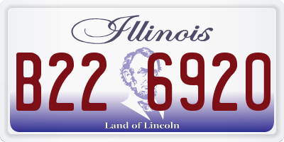 IL license plate B226920
