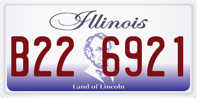 IL license plate B226921