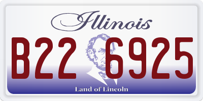 IL license plate B226925