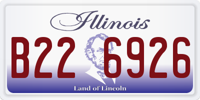 IL license plate B226926