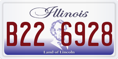 IL license plate B226928