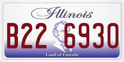 IL license plate B226930