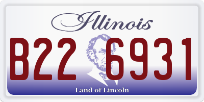 IL license plate B226931