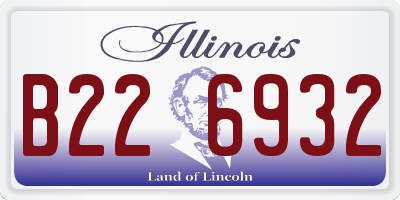 IL license plate B226932